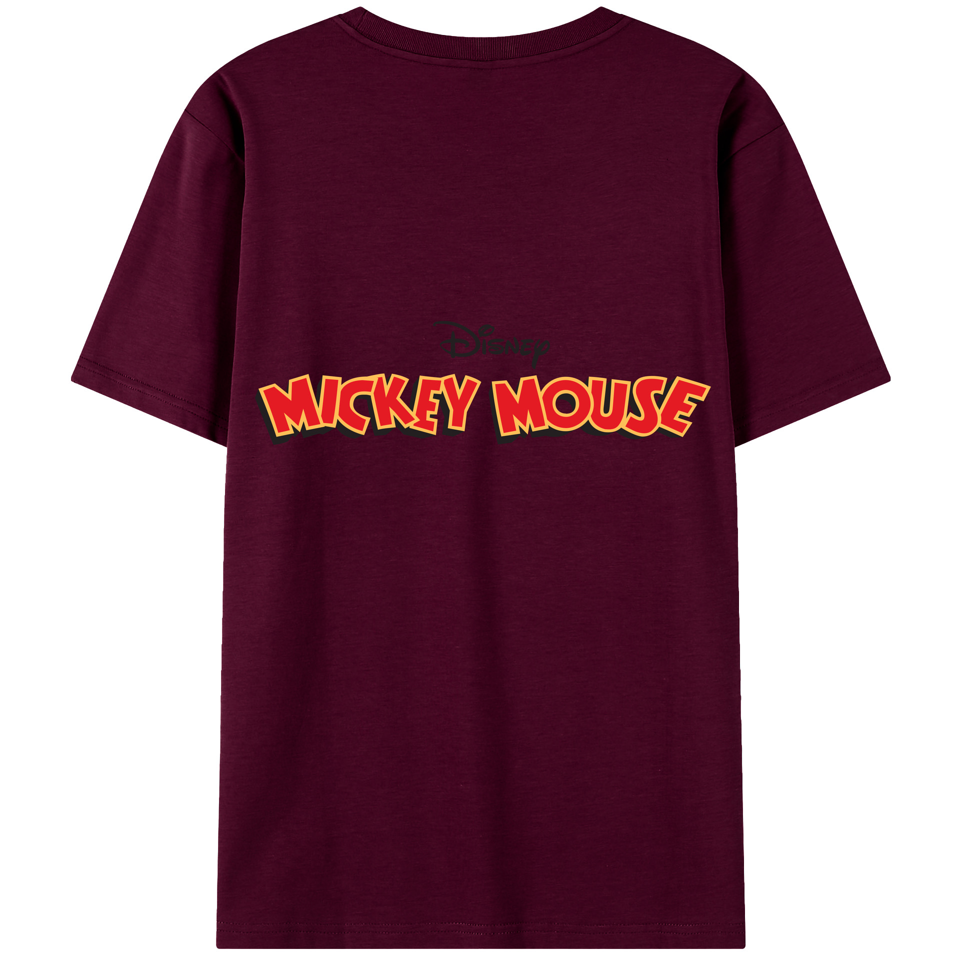 （画像用） ミッキーマウス Mickey Mouse レディース半袖Tシャツ(バックプリント)